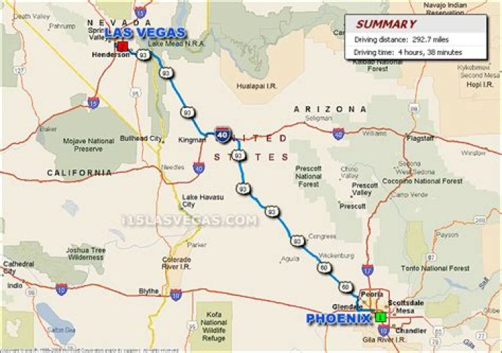 How Far Is Las Vegas From Yuma Arizona