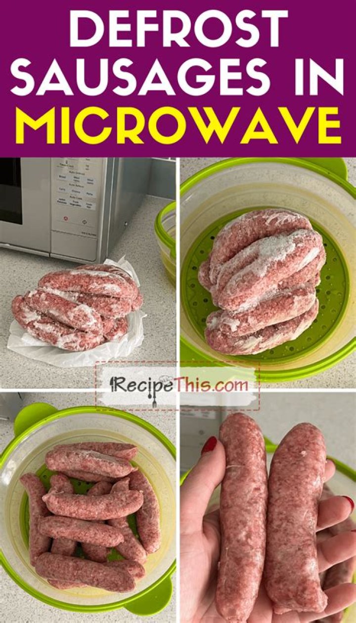 How To Defrost Sausages