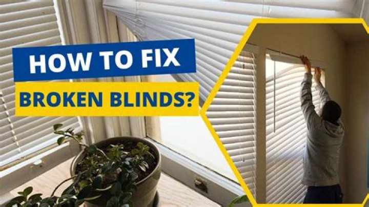 How To Repair Broken Wood Blinds