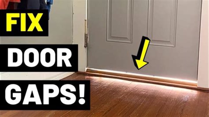 How To Repair Gap Around Screen Doors
