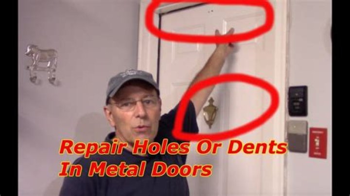 How To Repair Hole In Metal Door