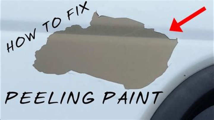 How To Repair Peeling Paint On Car