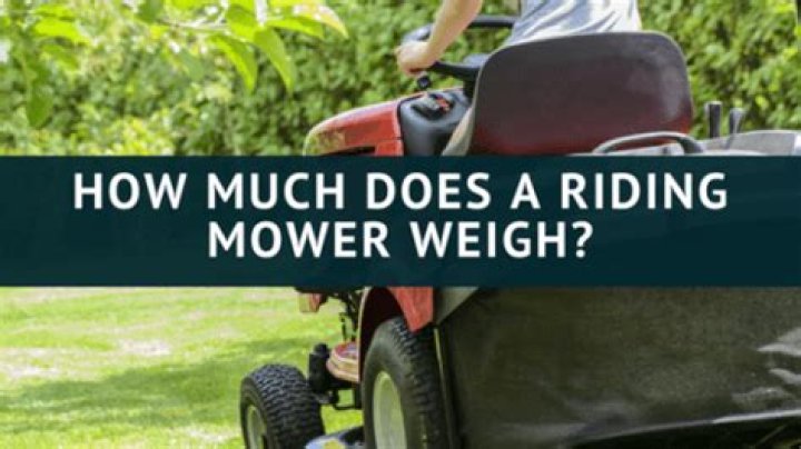 Question: How Much Does Cub Cadet Riding Mower Weigh