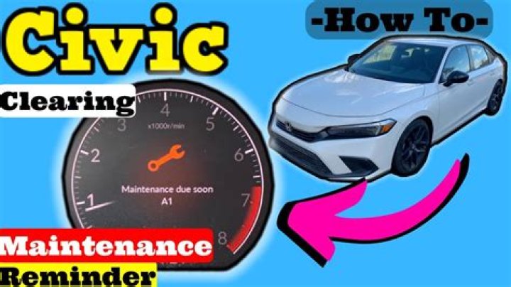 Question: How To Clear Maintenance Light On 2001 Honda Civic