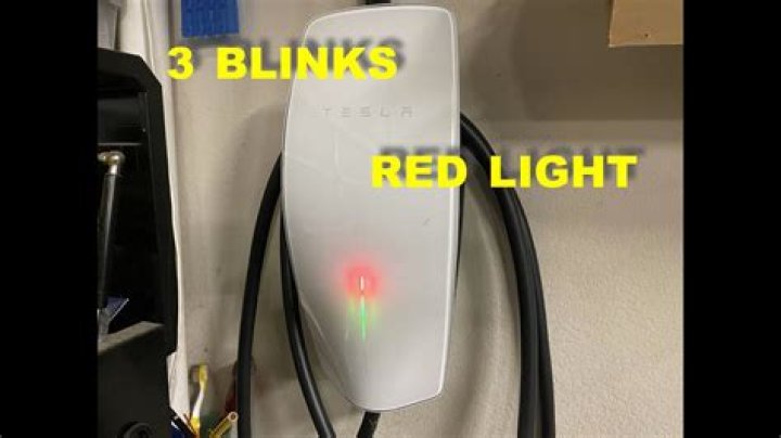 Question: What Does Red Light On Tesla Charger Mean