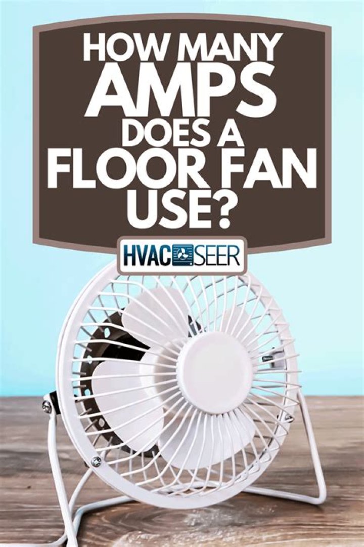 Quick Answer: How Many Amps Does A Fan Use