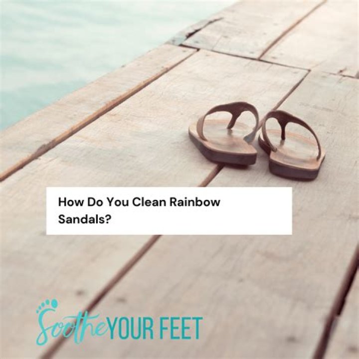Quick Answer: How To Clean Rainbow Flip Flops