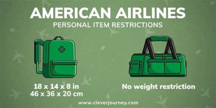 Quick Answer: Is A Backpack Considered A Personal Item American Airlines