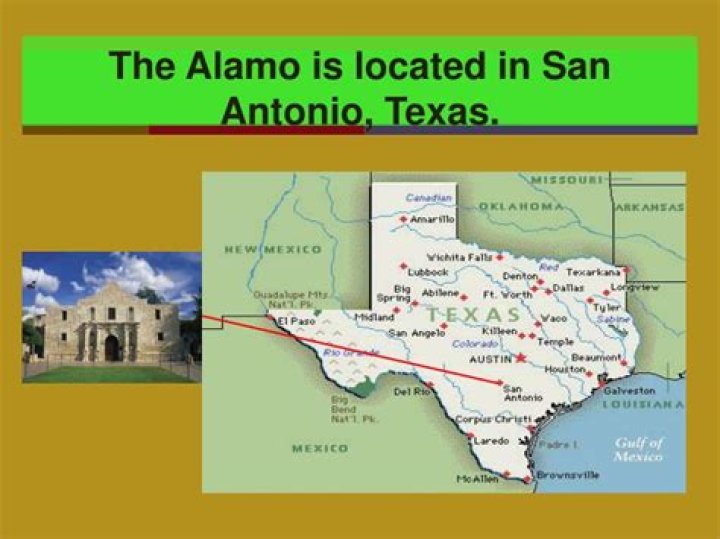 Where Is The Alamo Located On A Map